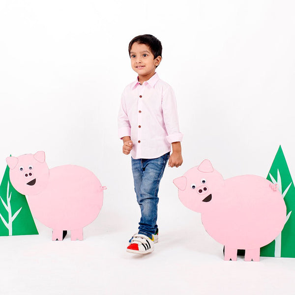 Buy Piggy Formal Shirt for Boys | Kids clothing | Shop Verified Sustainable Kids Shirts on Brown Living™