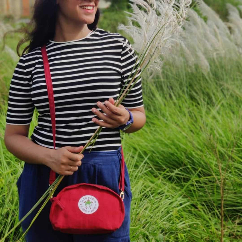 Buy Pika Purse - Red | Shop Verified Sustainable Products on Brown Living