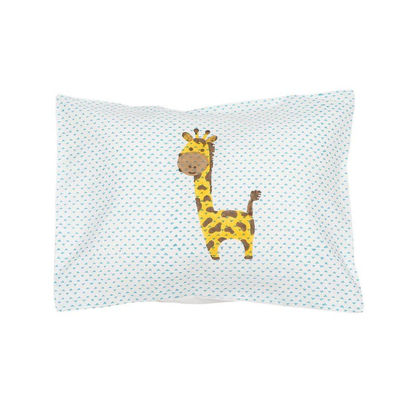 Buy Pillow & Bolster Set - Gira The Giraffe - Blue | Shop Verified Sustainable Bed Linens on Brown Living™