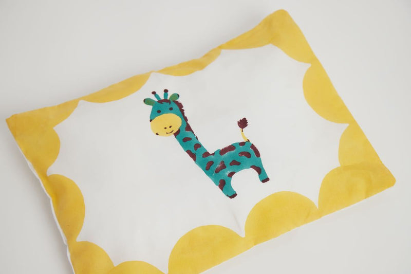 Buy Pillow & Bolster Set - Gira The Giraffe - Teal | Shop Verified Sustainable Bed Linens on Brown Living™