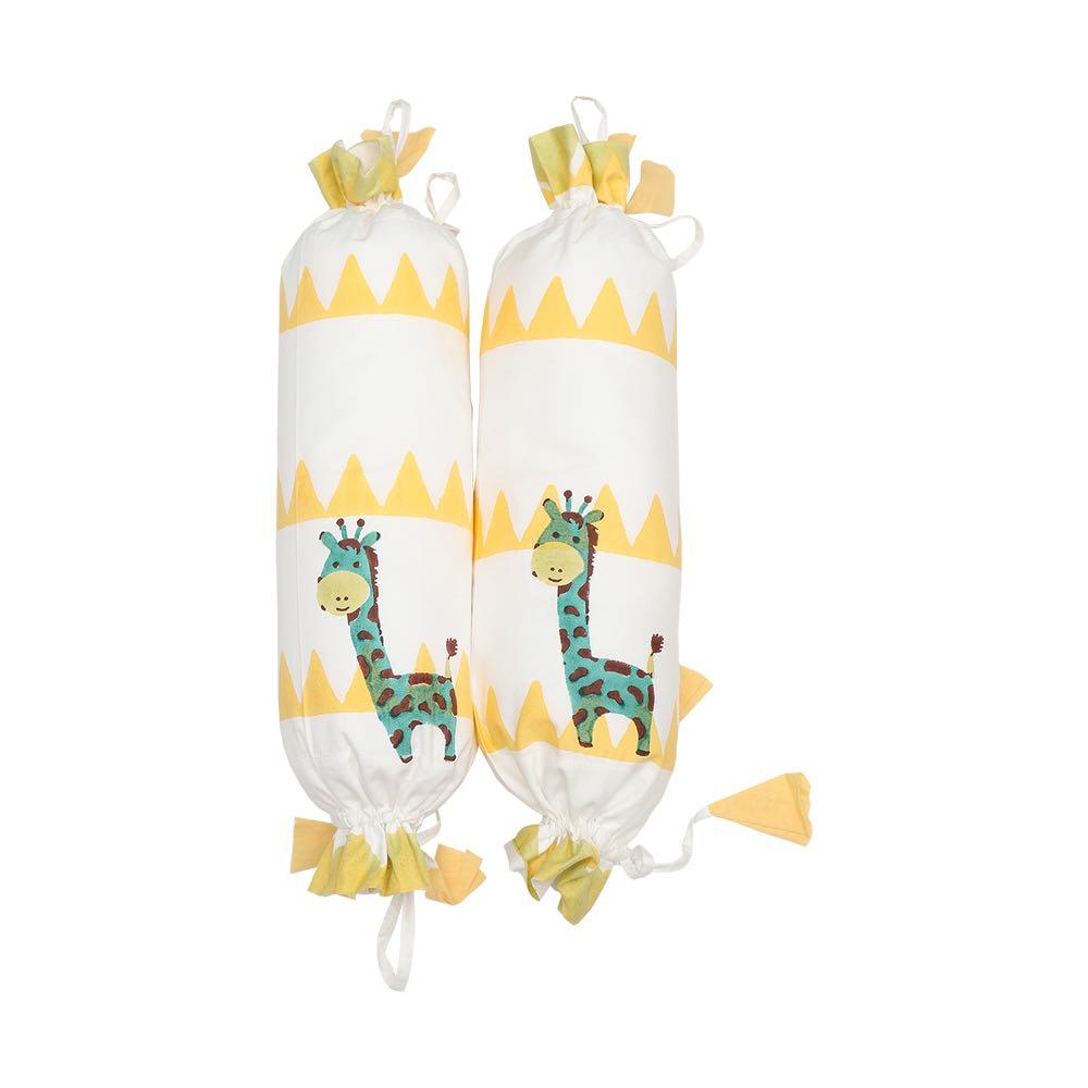 Pillow & Bolster Set - Gira The Giraffe - Yellow | Verified Sustainable by Brown Living™