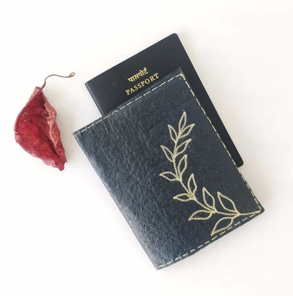 Pinatex Passport Cover - i | Verified Sustainable by Brown Living™