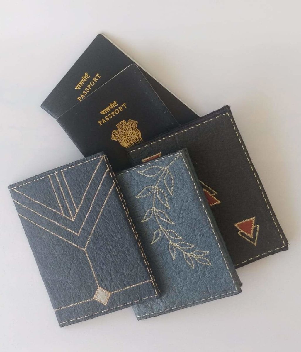 Pinatex Passport Cover - i | Verified Sustainable by Brown Living™