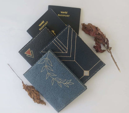 Pinatex Passport Cover - ii | Verified Sustainable by Brown Living™