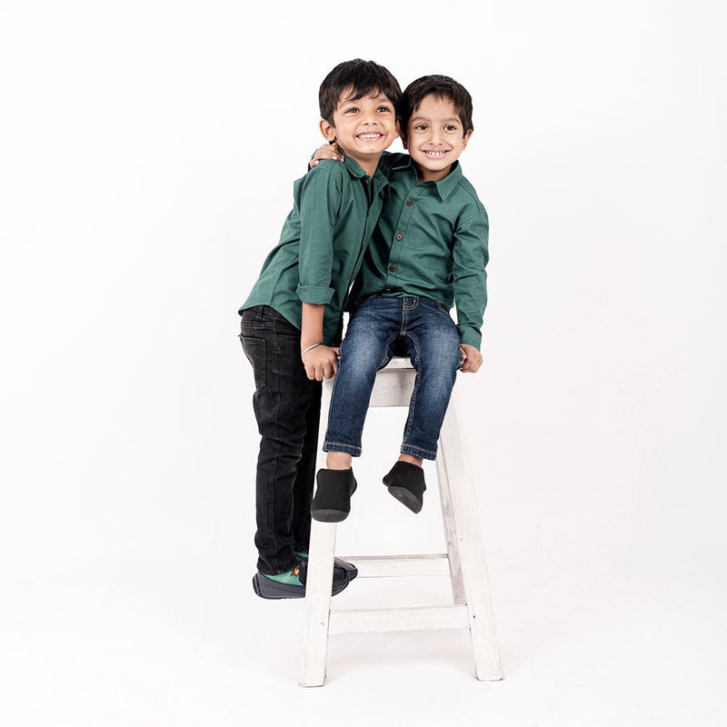 Buy Pine Formal Shirt for boys | Kids clothing | Shop Verified Sustainable Products on Brown Living