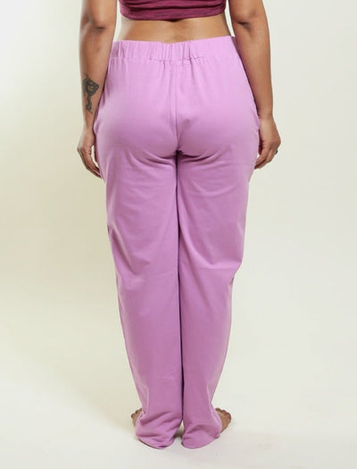 Pink 100% Organic Cotton Pajama – Womens Pants on Brown Living™. SKU: 014/PJ/Pink/S_24BL10607. Img 4.