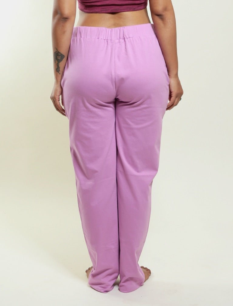 Pink 100% Organic Cotton Pajama | Verified Sustainable Womens Pants on Brown Living™