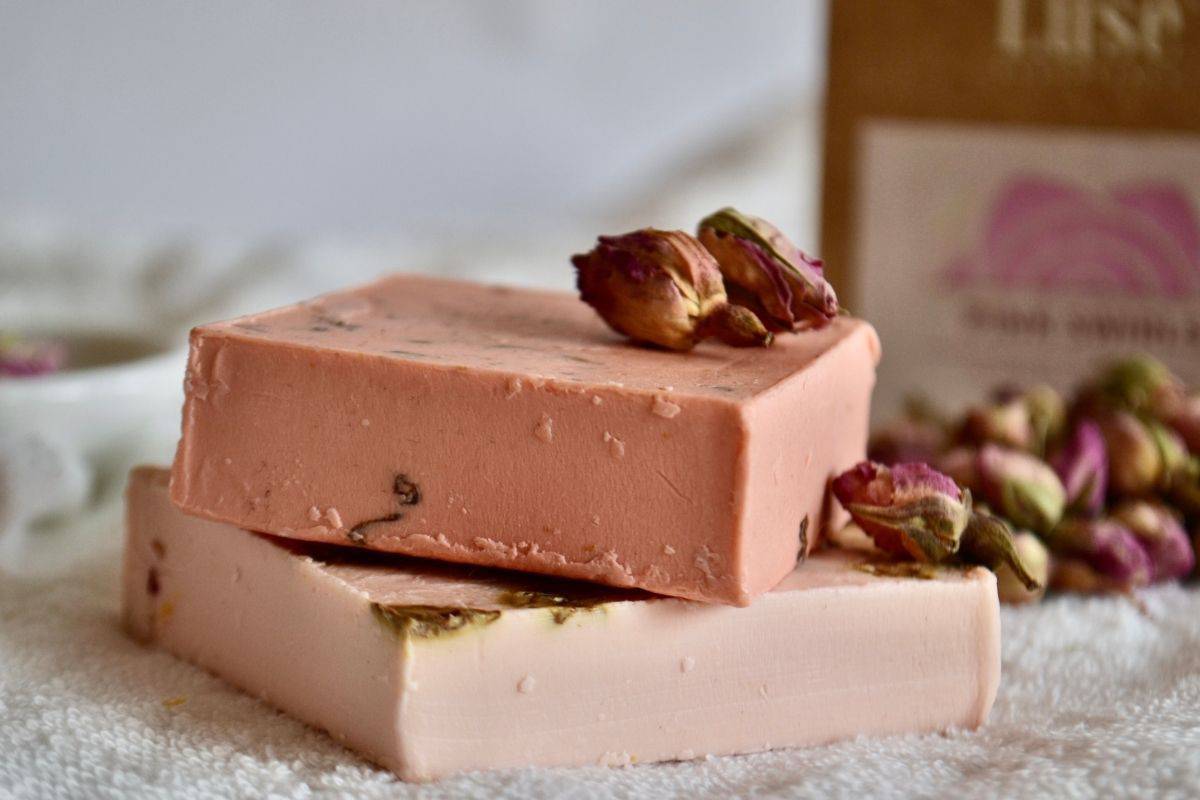 Pink Swirls Body Soap - 100g | Verified Sustainable by Brown Living™