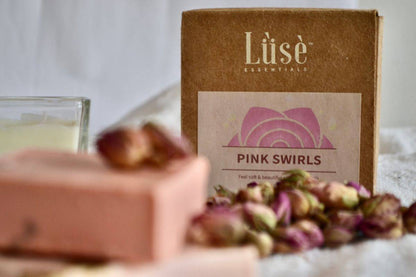 Pink Swirls Body Soap - 100g | Verified Sustainable by Brown Living™