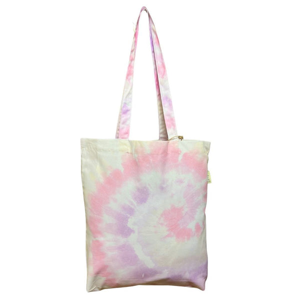Buy Pink Tie-Dye Tote Bag | Shop Verified Sustainable Tote Bag on Brown Living™