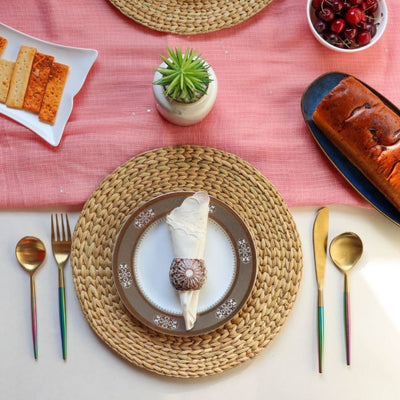 Placemats - Water Reed (Kauna Grass) Set of 2 – Table Linens on Brown Living™. SKU: OEP345. Img 2.