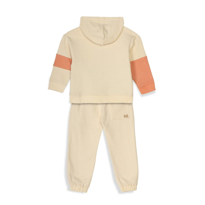 Buy Planet First Color Blocked Unisex Joggers Set, Off White | Shop Verified Sustainable Products on Brown Living