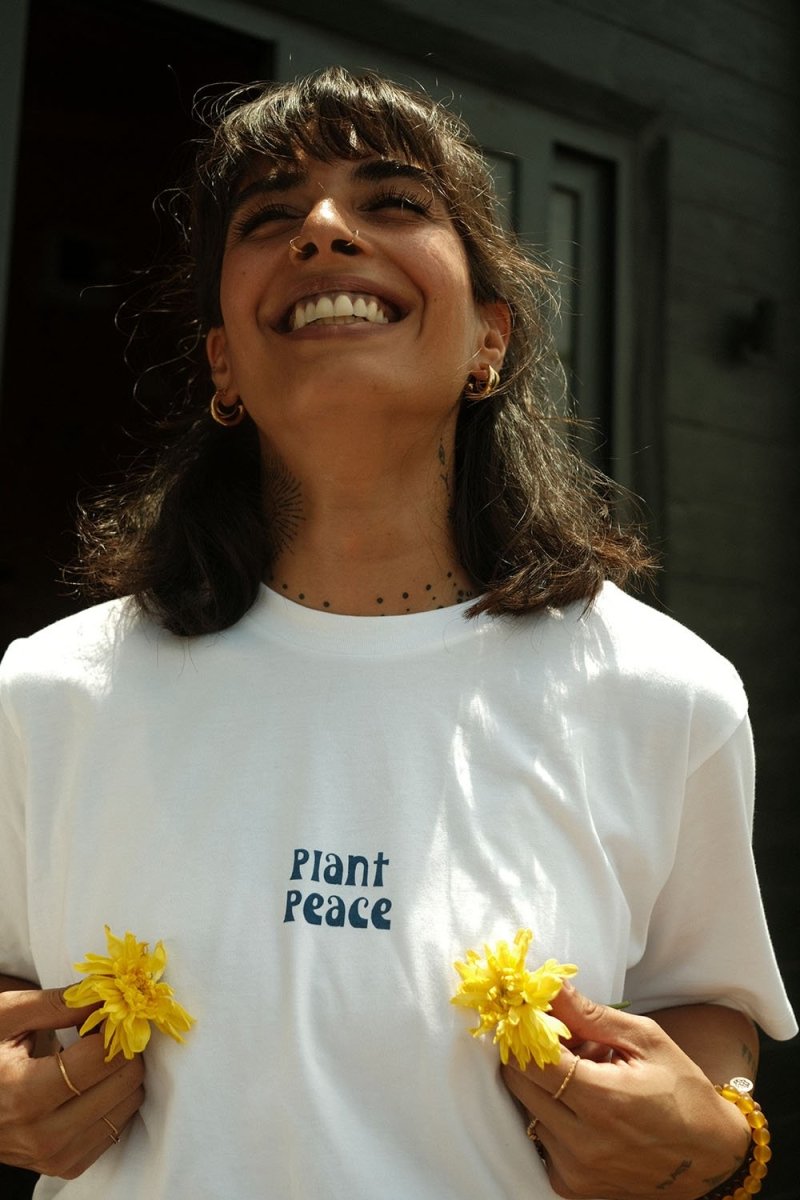 Buy Plant Peace Tee - Unisex | Shop Verified Sustainable Products on Brown Living