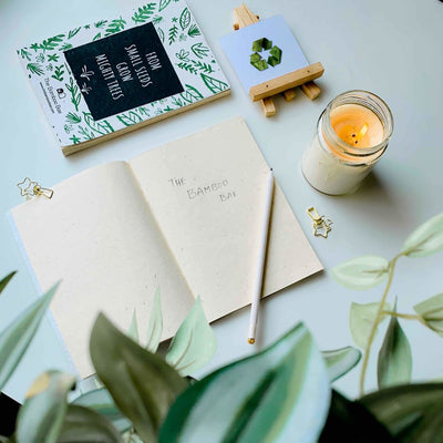 Plantable Notebook | Handmade Recycled Paper | Seed Cover Notepad – Notebooks & Notepads on Brown Living™. SKU: TBB - 57. Img 3.