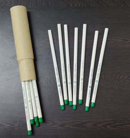 Plantable Recycled Paper Pen & Pencil Combo - 5 pens and 5 pencils | Verified Sustainable by Brown Living™