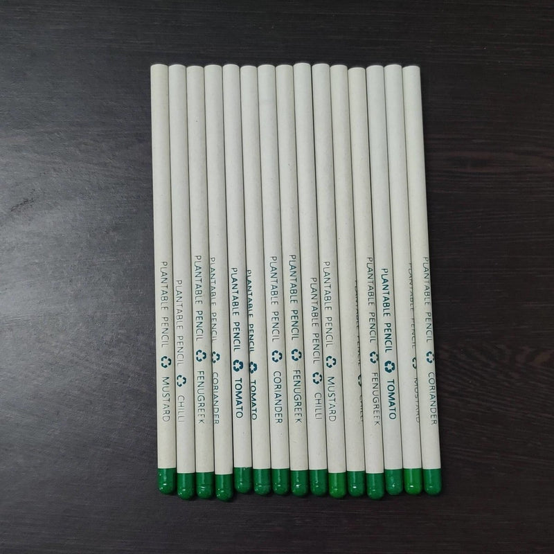 Buy Plantable Recycled Paper Pencil - Pack of 10 | Shop Verified Sustainable Pencils on Brown Living™