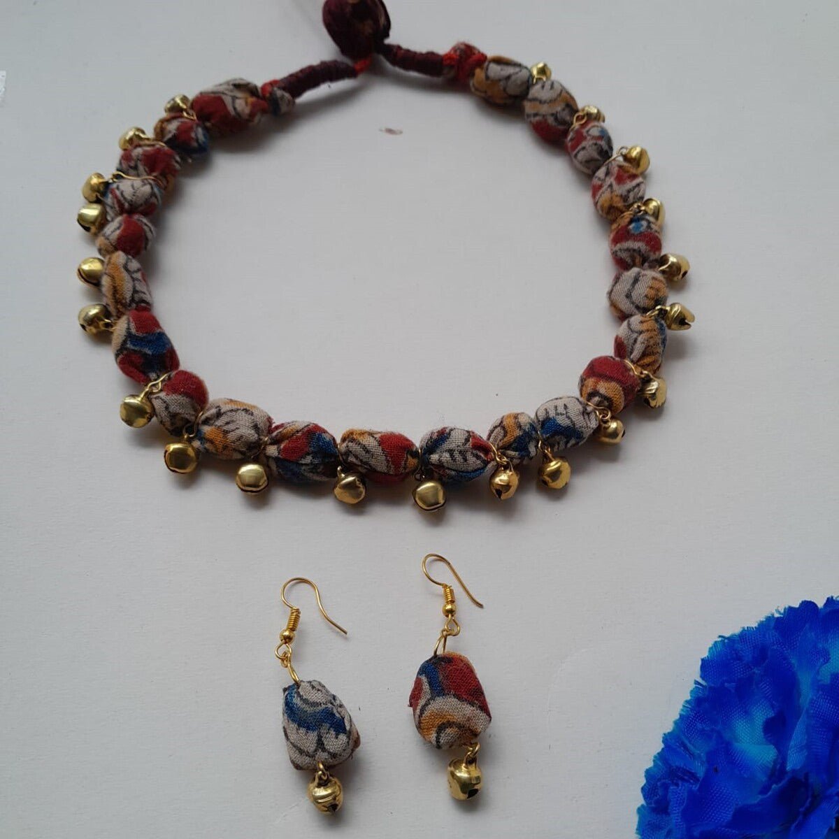 Plantable Seed with kalamkari Necklace Set | Verified Sustainable by Brown Living™