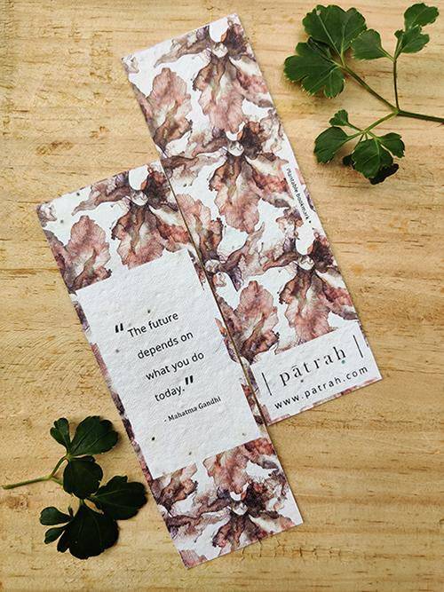 Buy Plantable Seed-Paper Bookmark - Tulsi Seeds | Shop Verified Sustainable Bookmarks on Brown Living™