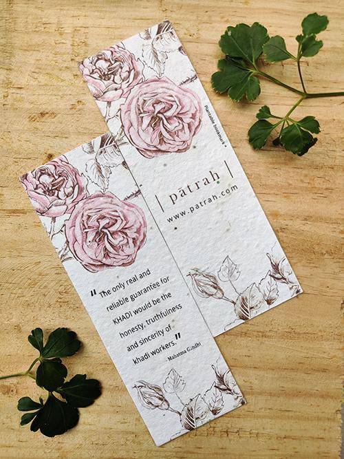 Buy Plantable Seed-Paper Bookmark - Tulsi Seeds | Shop Verified Sustainable Bookmarks on Brown Living™