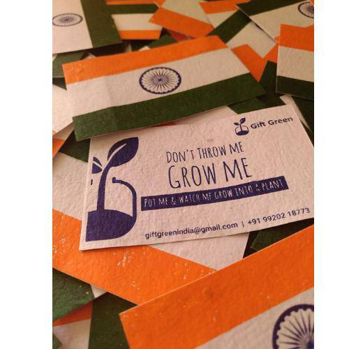 Buy Plantable Seed Paper Indian Flags - Pack of 100 | Shop Verified Sustainable Products on Brown Living