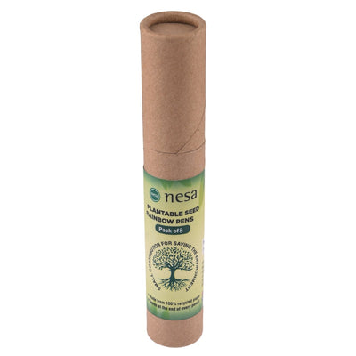 Eco - friendly Plantable Seed Pens (Pack of 8 ) | Blue ink – Pens on Brown Living™. SKU: PEN - 8. Img 4.