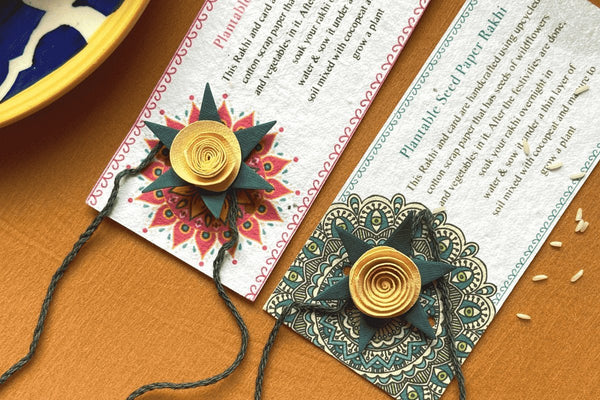 Buy Plantable Seed Rakhi - Eco-friendly , handmade - Pack of 2 | Shop Verified Sustainable Products on Brown Living