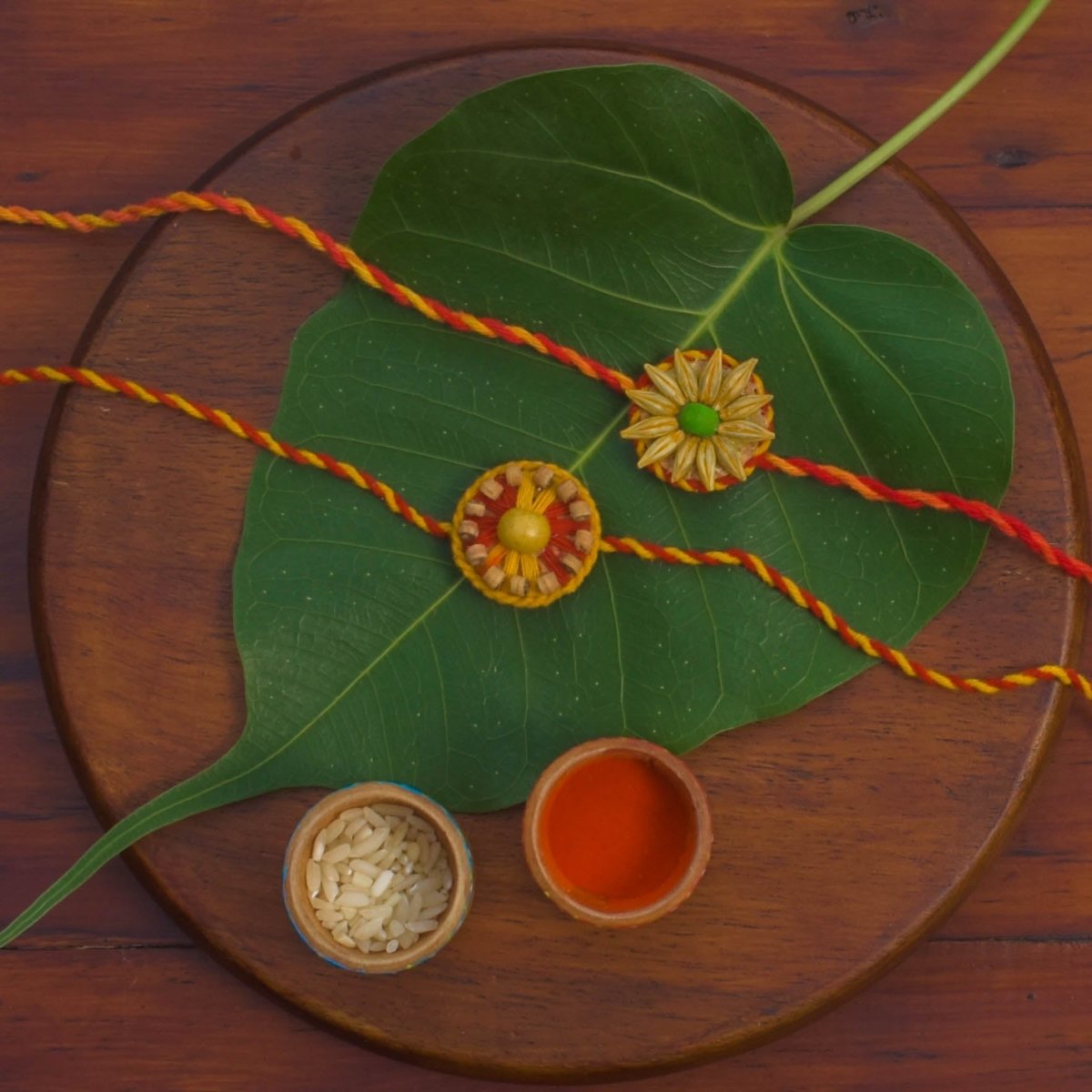 Plantable Seed Rakhi Family Box | Pair of 2 Rakhi | Verified Sustainable by Brown Living™