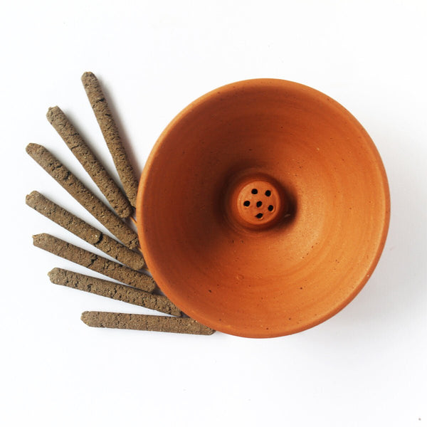Buy Plato' Incense Stick Stand with Pure Dhu (tural Resin)- 100pcs | Shop Verified Sustainable Products on Brown Living