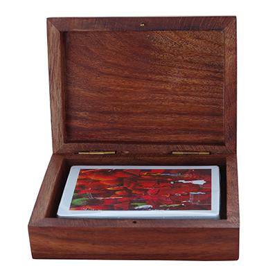 Buy Playing Card Rosewood Deck Case Holder Box with Free Cards | Shop Verified Sustainable Learning & Educational Toys on Brown Living™
