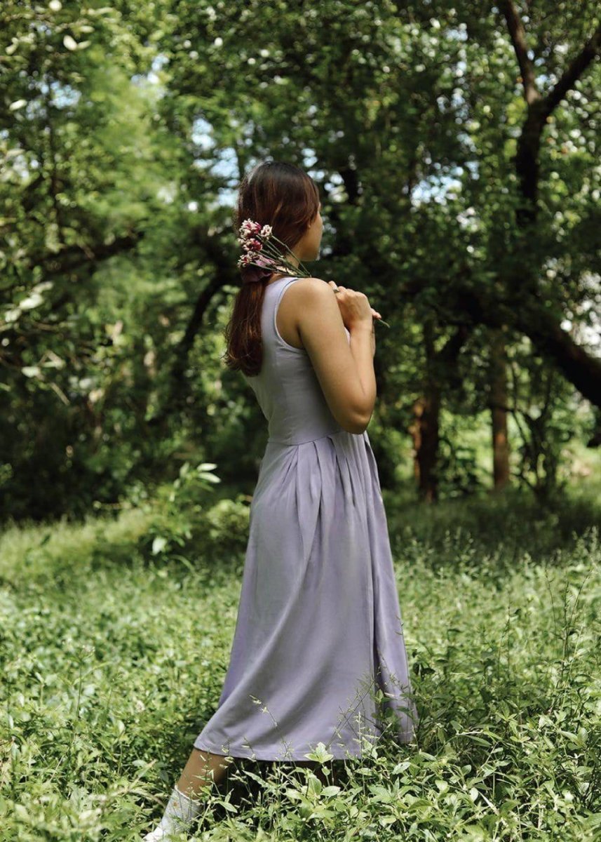 Pleated Petal Dress | Verified Sustainable by Brown Living™