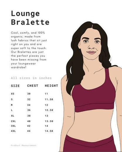 Plum Stripe Organic Cotton Maternity Bralette | Verified Sustainable by Brown Living™