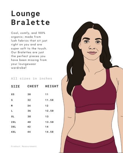 Plum Stripe Organic Cotton Maternity Bralette | Verified Sustainable by Brown Living™