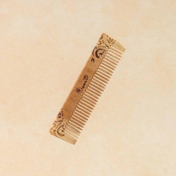 Buy Pocket Size Neem Wood Comb pack of 2 | Shop Verified Sustainable Hair Comb on Brown Living™