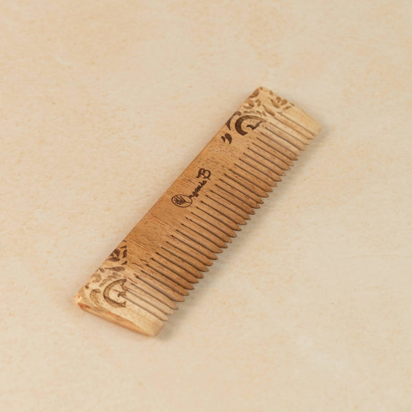Buy Pocket Size Neem Wood Comb | Shop Verified Sustainable Hair Comb on Brown Living™