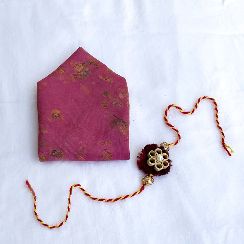Buy Pocket Square- Rakhi Combo for your sibling | Shop Verified Sustainable Products on Brown Living