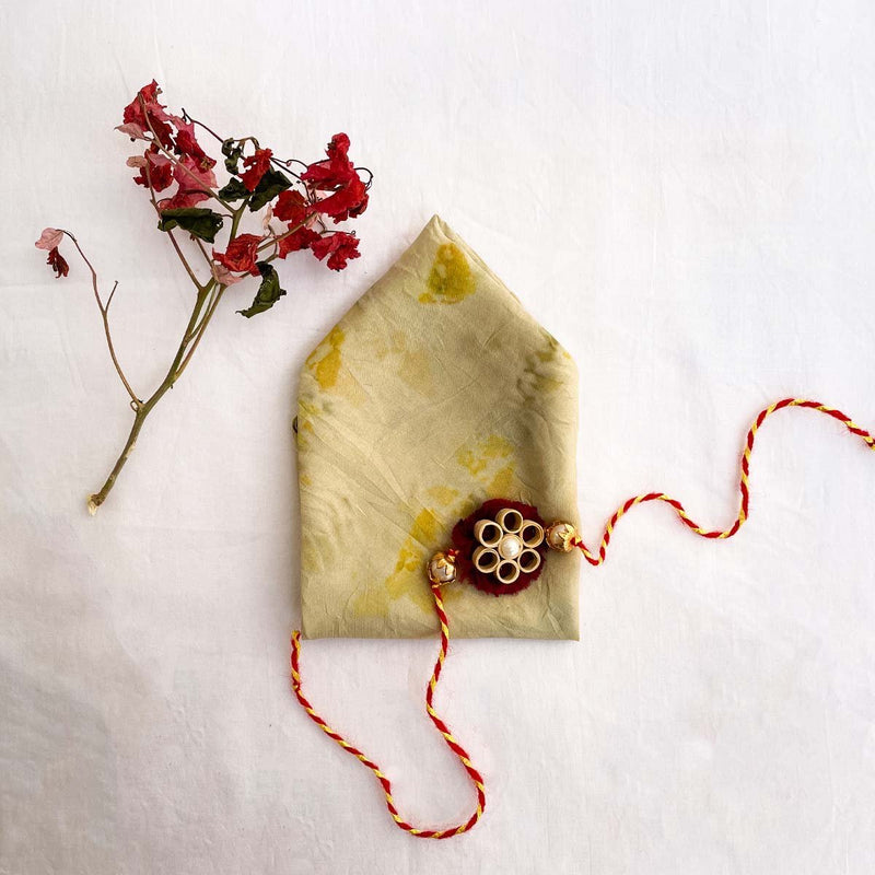 Buy Pocket Square- Rakhi Combo for your sibling | Shop Verified Sustainable Gift Hampers on Brown Living™