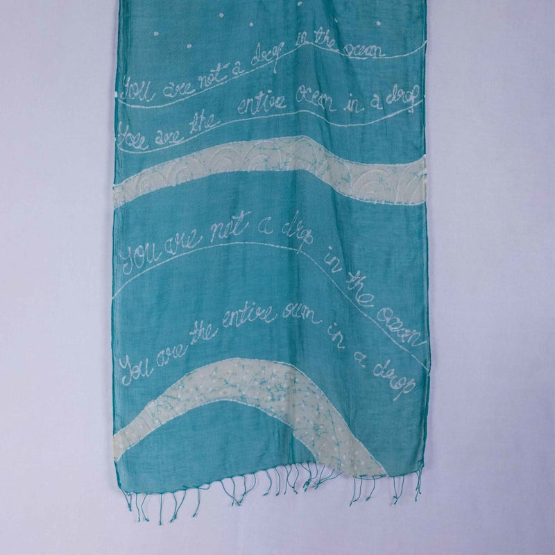 Buy Poetry Batik Scarf | Cotton Scarf | Shop Verified Sustainable Products on Brown Living