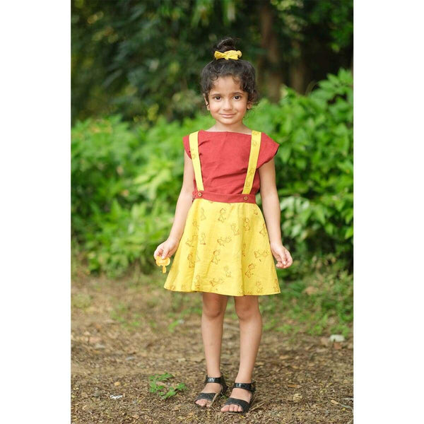 Buy Pooh Skirt Set For Girls | Shop Verified Sustainable Products on Brown Living