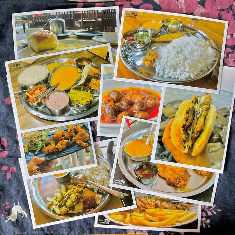 Buy Postcards of Goan food | Pack of 9 | Shop Verified Sustainable Post Cards on Brown Living™