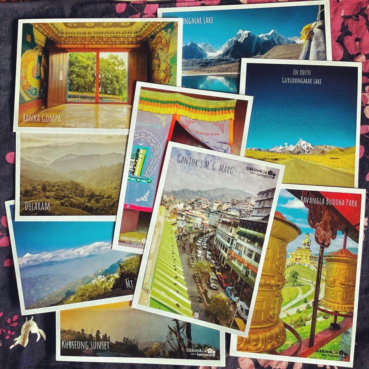 Postcards of Sikkim | Pack of 9 | Verified Sustainable by Brown Living™