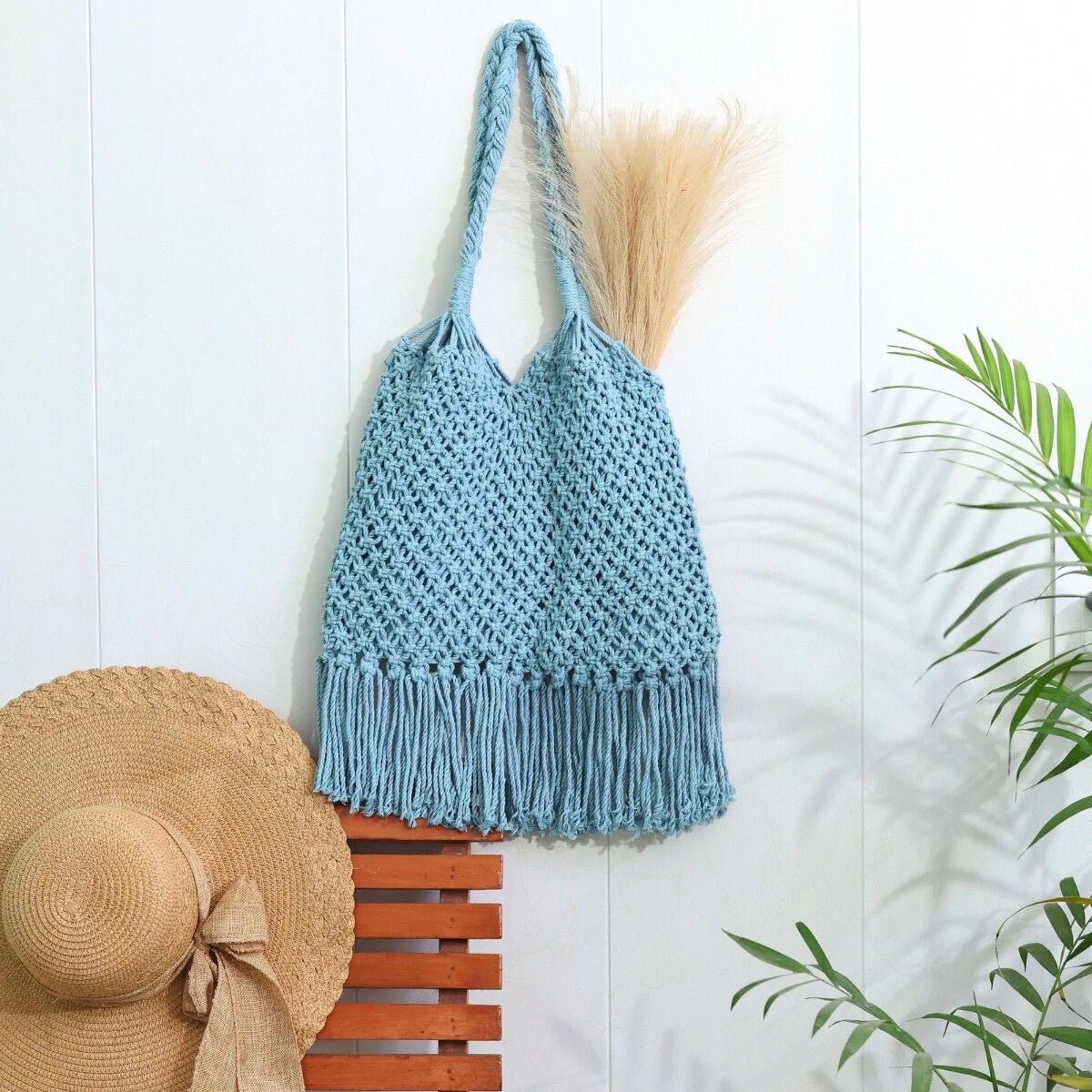 Powder Blue Hobo Bag | Verified Sustainable by Brown Living™