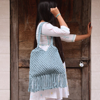 Powder Blue Hobo Bag | Verified Sustainable by Brown Living™