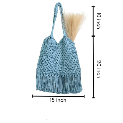 Powder Blue Hobo Bag | Verified Sustainable by Brown Living™