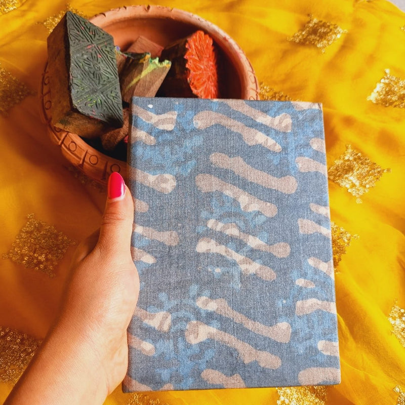 Buy Powder Kiss - Upcycled Handloom Fabric Journal | Shop Verified Sustainable Notebooks & Notepads on Brown Living™