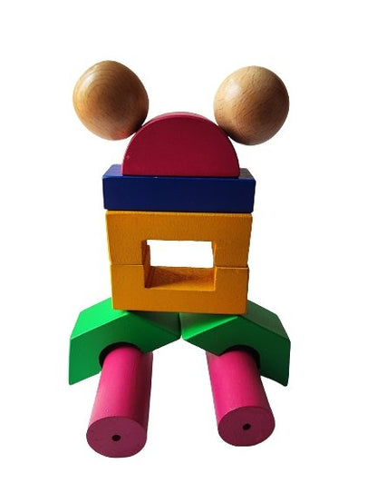 Prani | Set of 21 Wooden Pieces Playing Toys for Kids | Verified Sustainable by Brown Living™