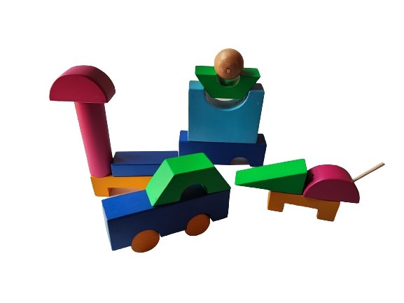 Prani | Set of 21 Wooden Pieces Playing Toys for Kids | Verified Sustainable by Brown Living™