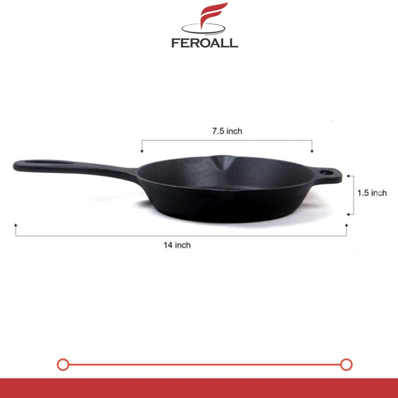 Buy Pre-seasoned Smooth Cast Iron Skillet (Small ) | Shop Verified Sustainable Cookware on Brown Living™