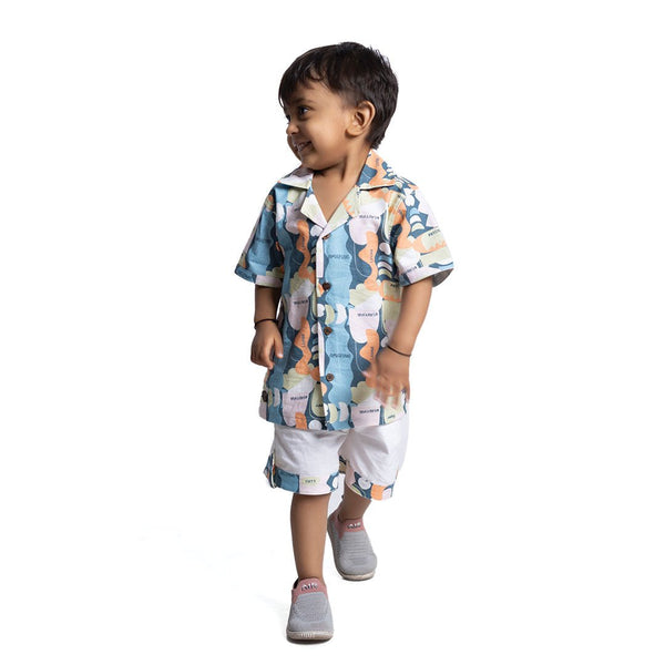 Buy Precious Boys Cotton Co-ord Set | Shop Verified Sustainable Kids Daywear Sets on Brown Living™