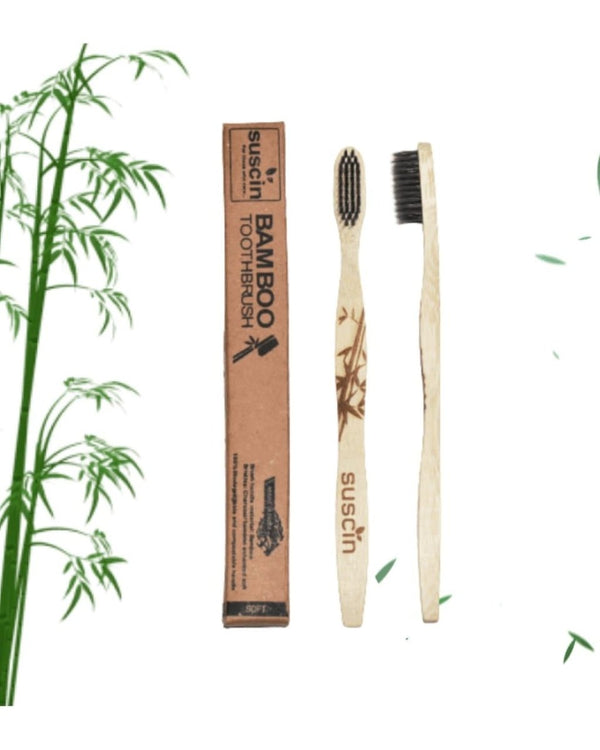Buy Premium Bamboo AQUILA Toothbrush Set of 2 | Shop Verified Sustainable Products on Brown Living