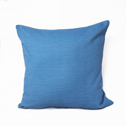 Premium Jade blue Cotton Cushion Cover - Set of 2 & 5 | Verified Sustainable by Brown Living™